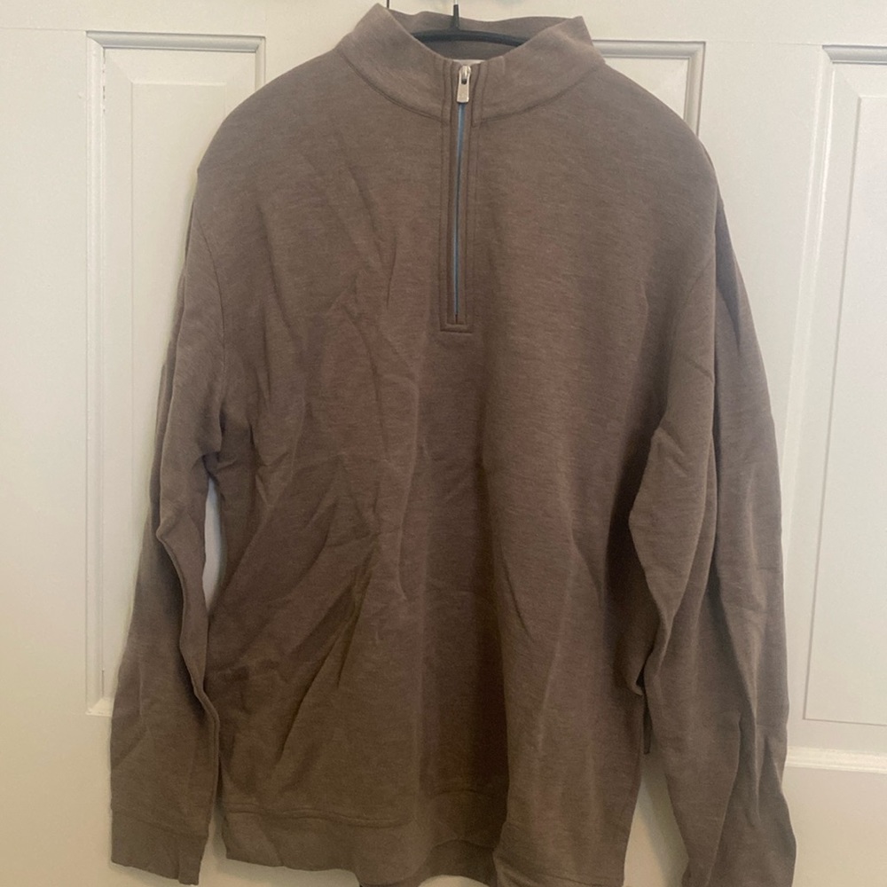 Peter Millar - Crest Quarter Zip- Tan